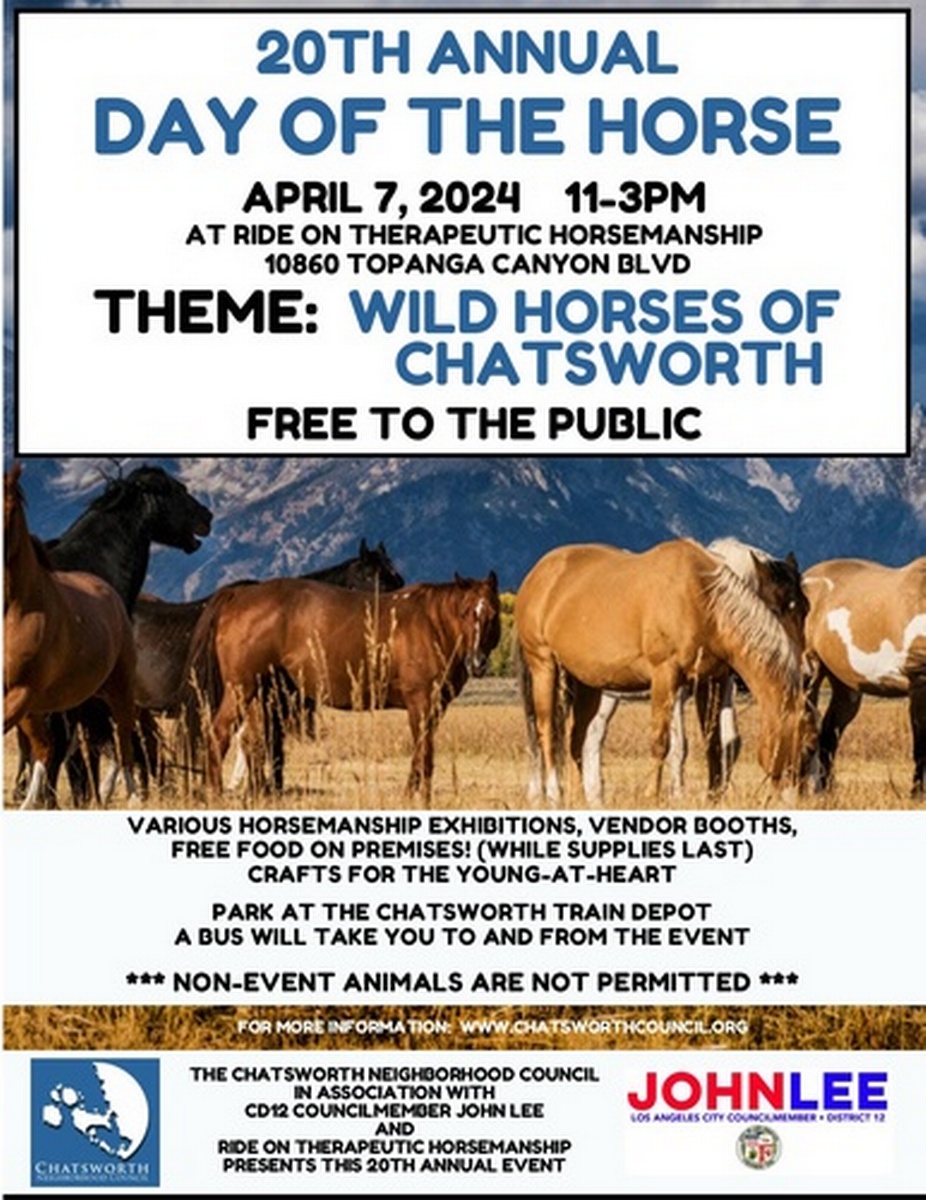 Day of the Horse Apr 7, 2024 Chatsworth Porter Ranch Chamber of